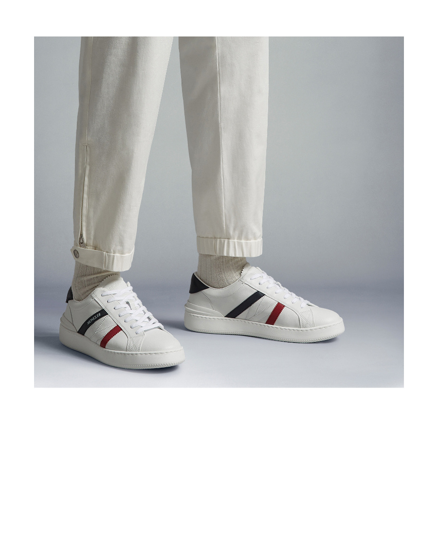 Shop Moncler Logo-print Lace-up Sneakers In Black