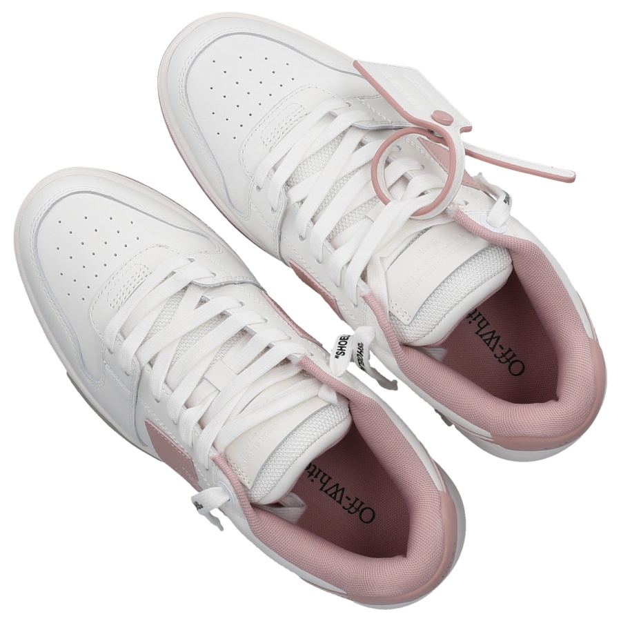 Off-white Women Pink Out Of Office Sneakers In White