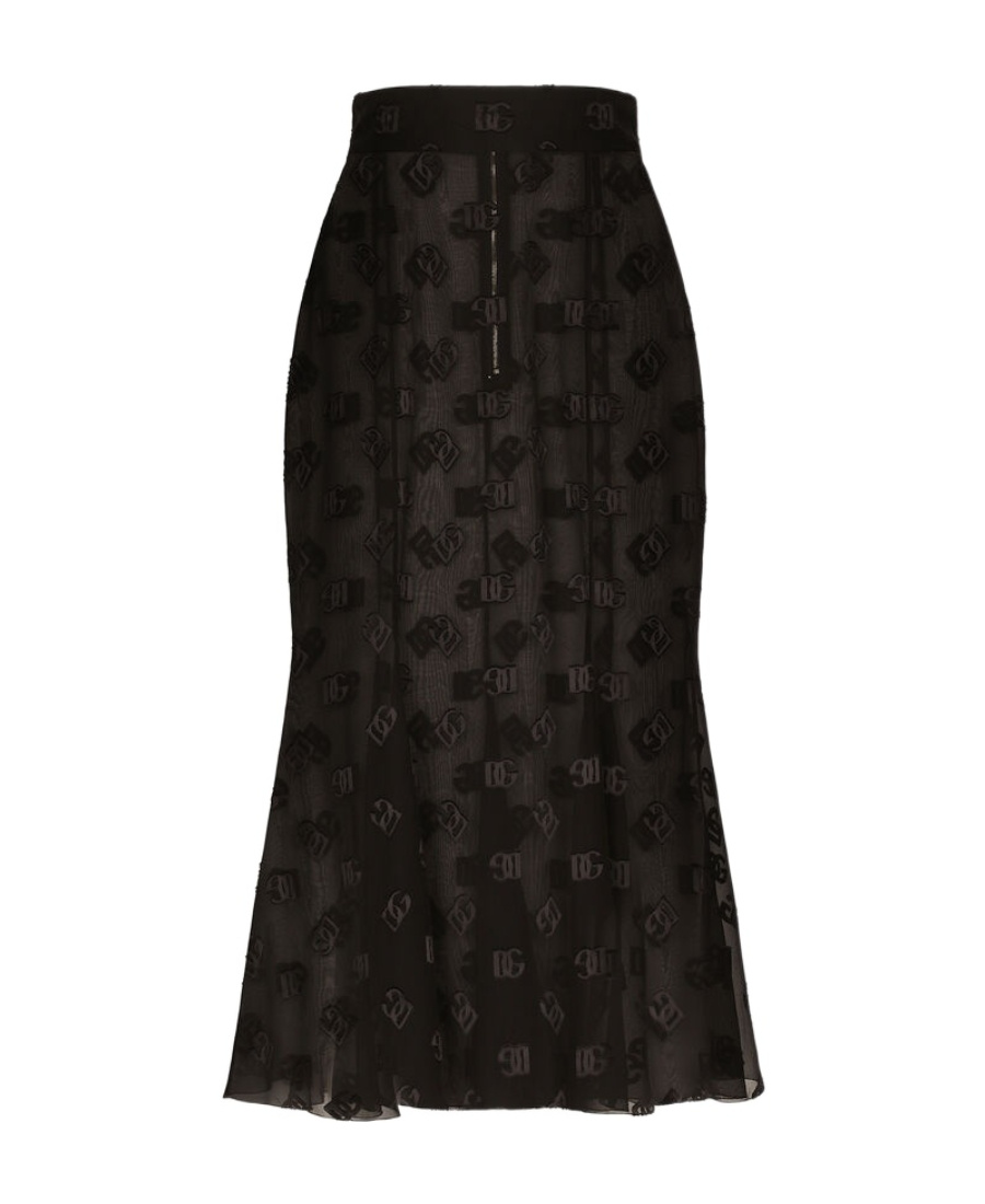 Dolce & Gabbana Pleated Skirt In Black