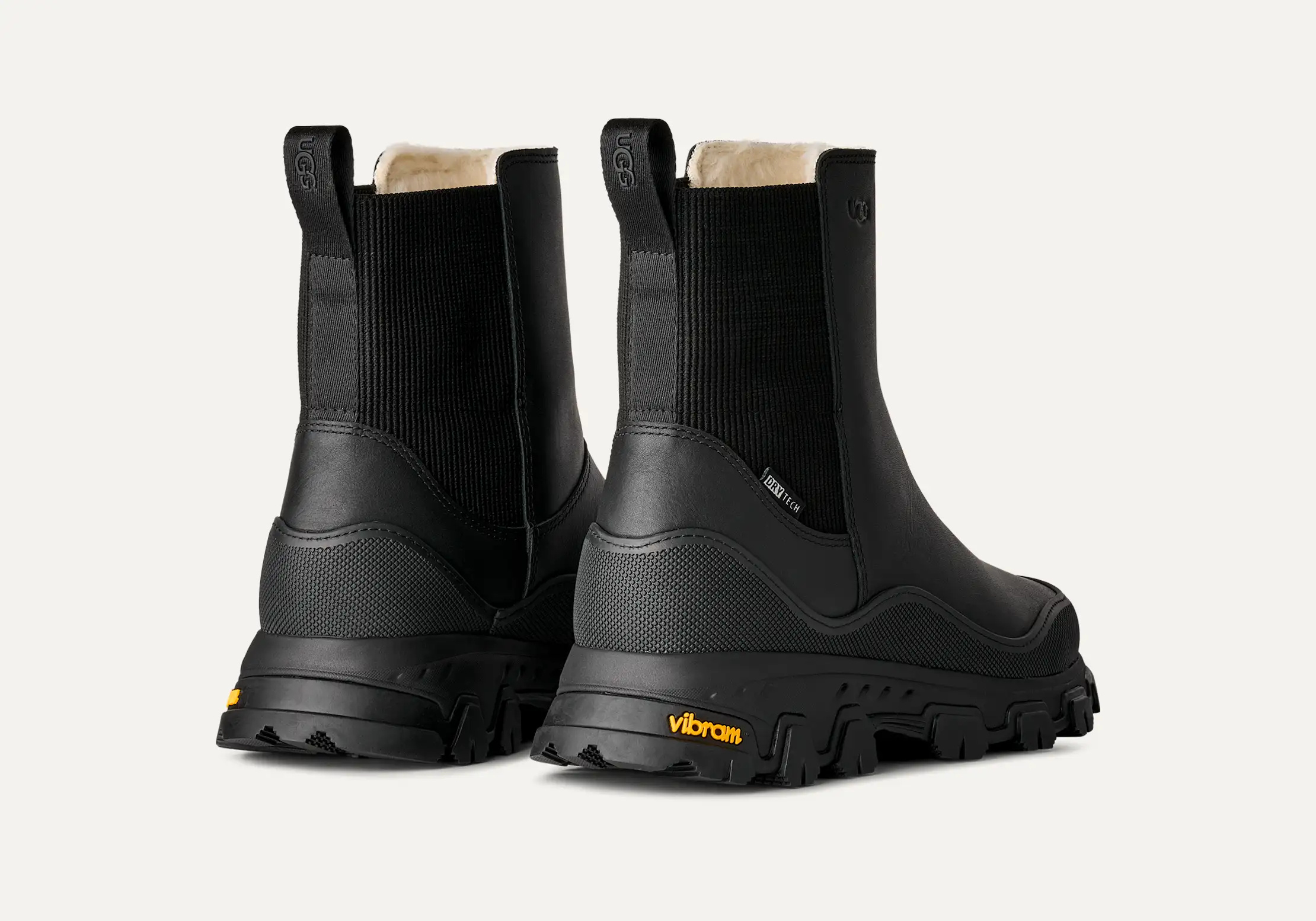 Ugg Round-toed Ankle Boots In Black