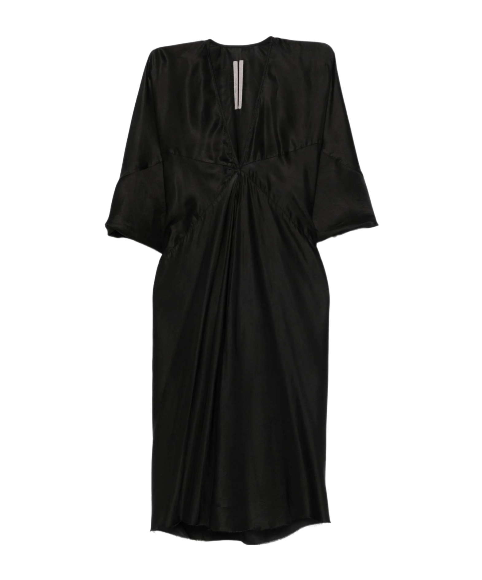 Rick Owens Concordians Kite Midi Dress In Black