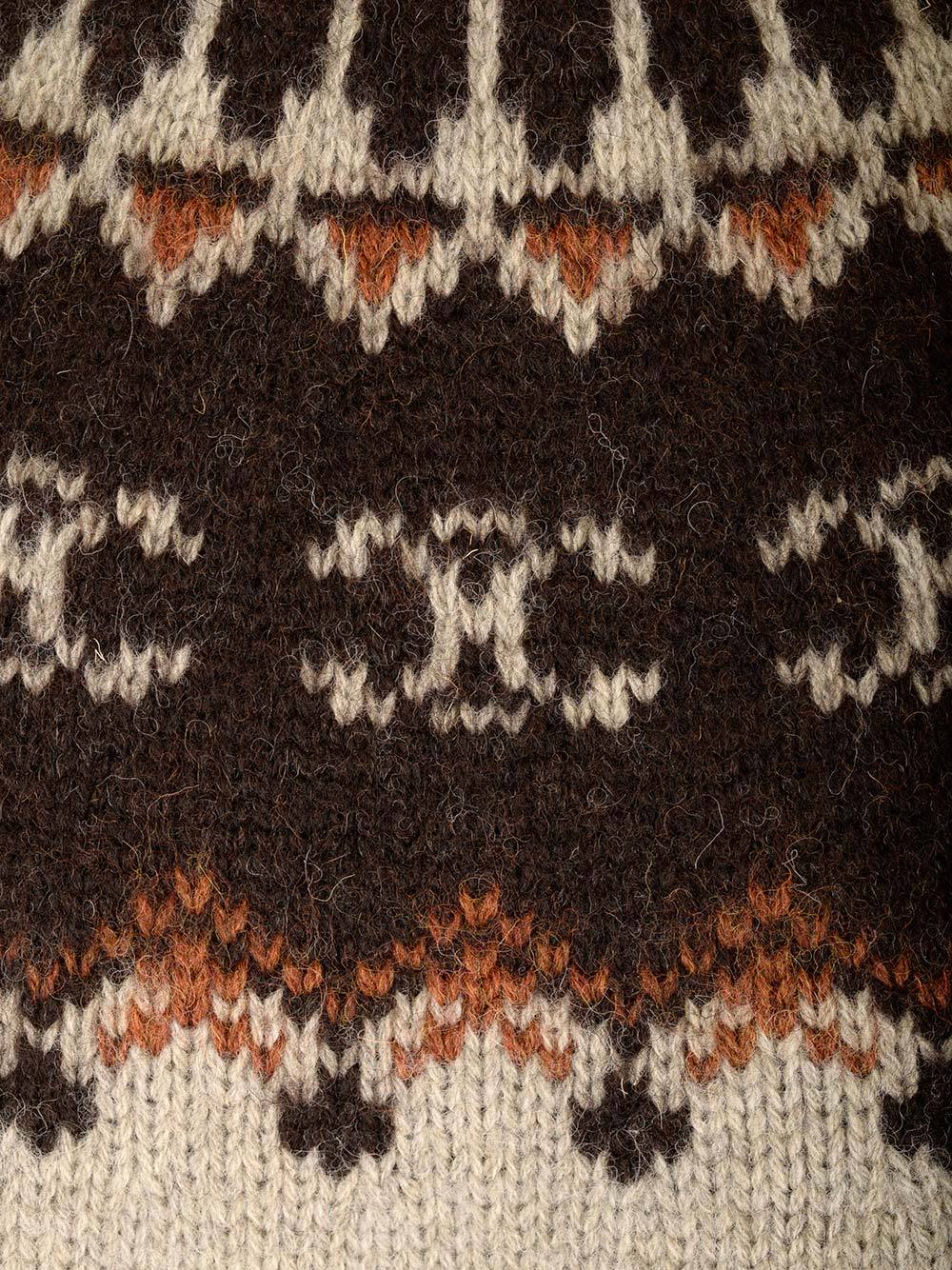 Celine Crew Neck Sweater In Triomphe Fair Isle Wool
