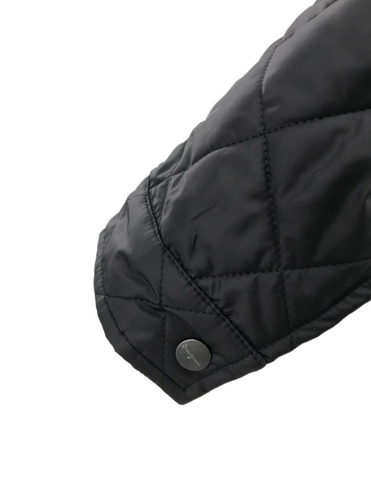 Ferragamo Diamond Quilted Quilted Cotton Suit In Black