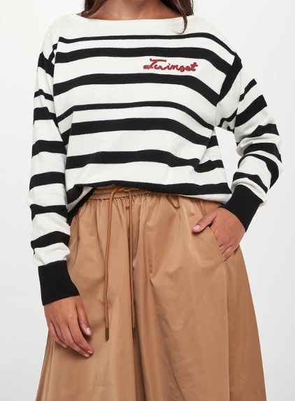 Twinset Striped Sweater In Multi