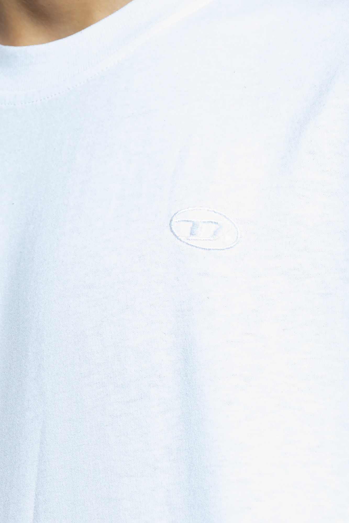 Diesel T-shirt In White Cotton With Logo In White