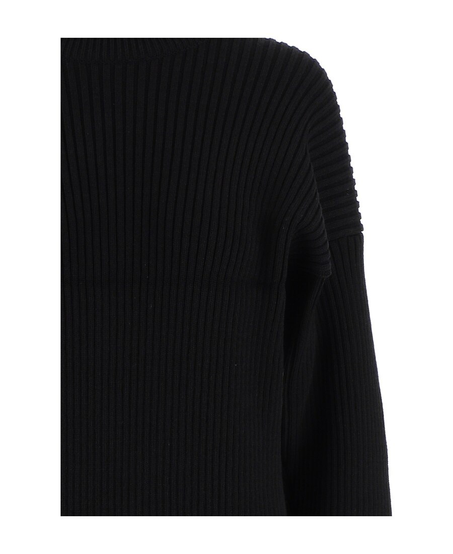 BOTTEGA VENETA CUT-OUT KNEE-LENGTH SWEATER DRESS