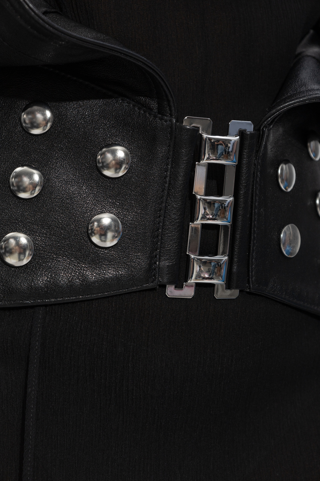 Dsquared2 Cropped Leather Jacket In Black