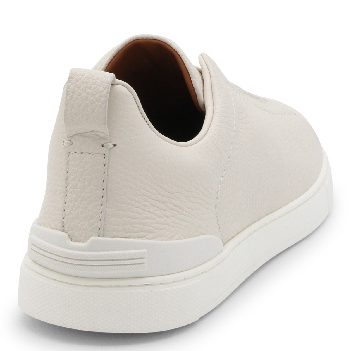 Zegna Triple Stitch Low-top Sneakers In Nude