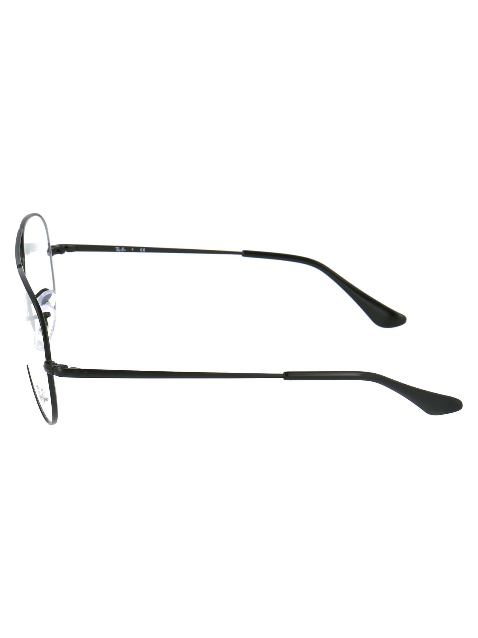 Ray Ban Oversized Round Frame Glasses In White