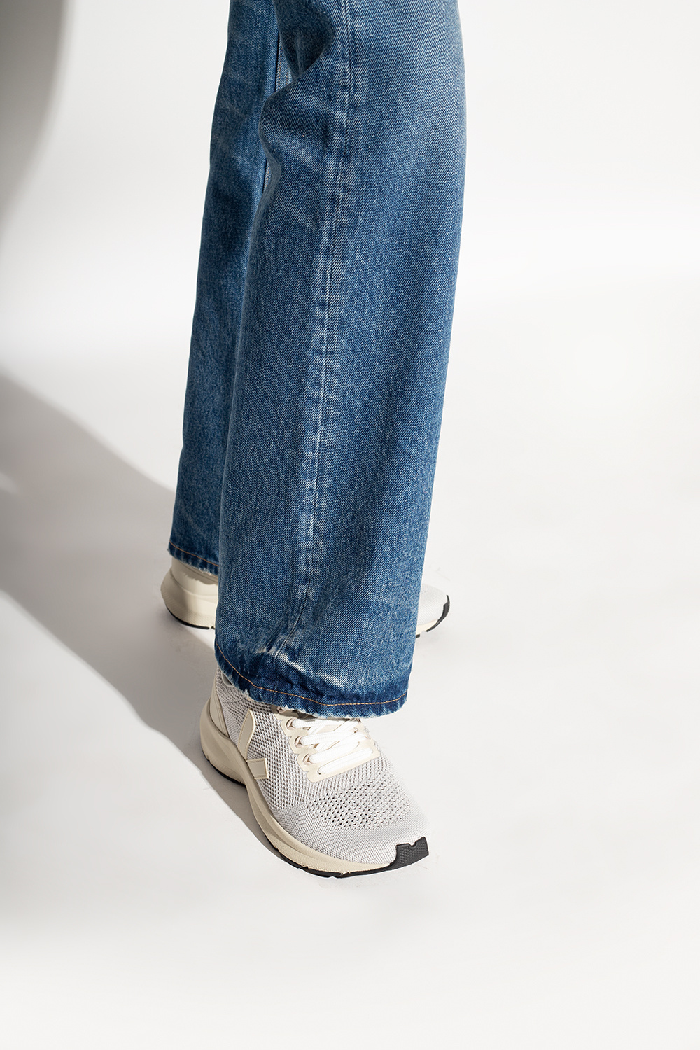 Veja Logo Sports Shoes In Nude