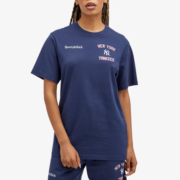 Sporty And Rich Sporty Rich Yankees Collection Tee