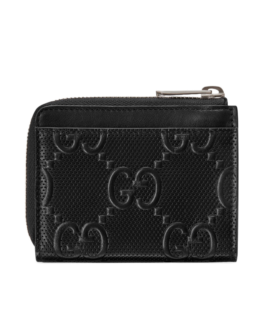 GUCCI GG EMBOSSED COMPACT WALLET