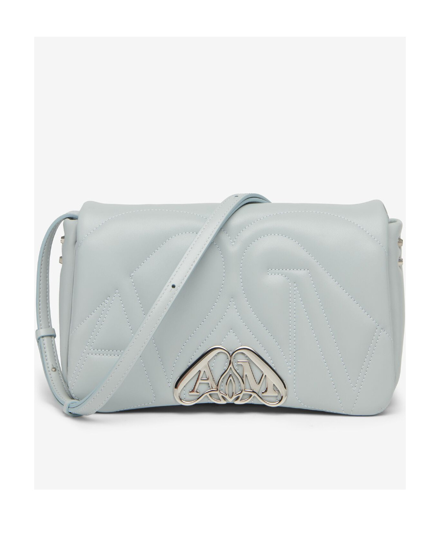 Alexander Mcqueen Women's Shoulder Bag Seal In Gray