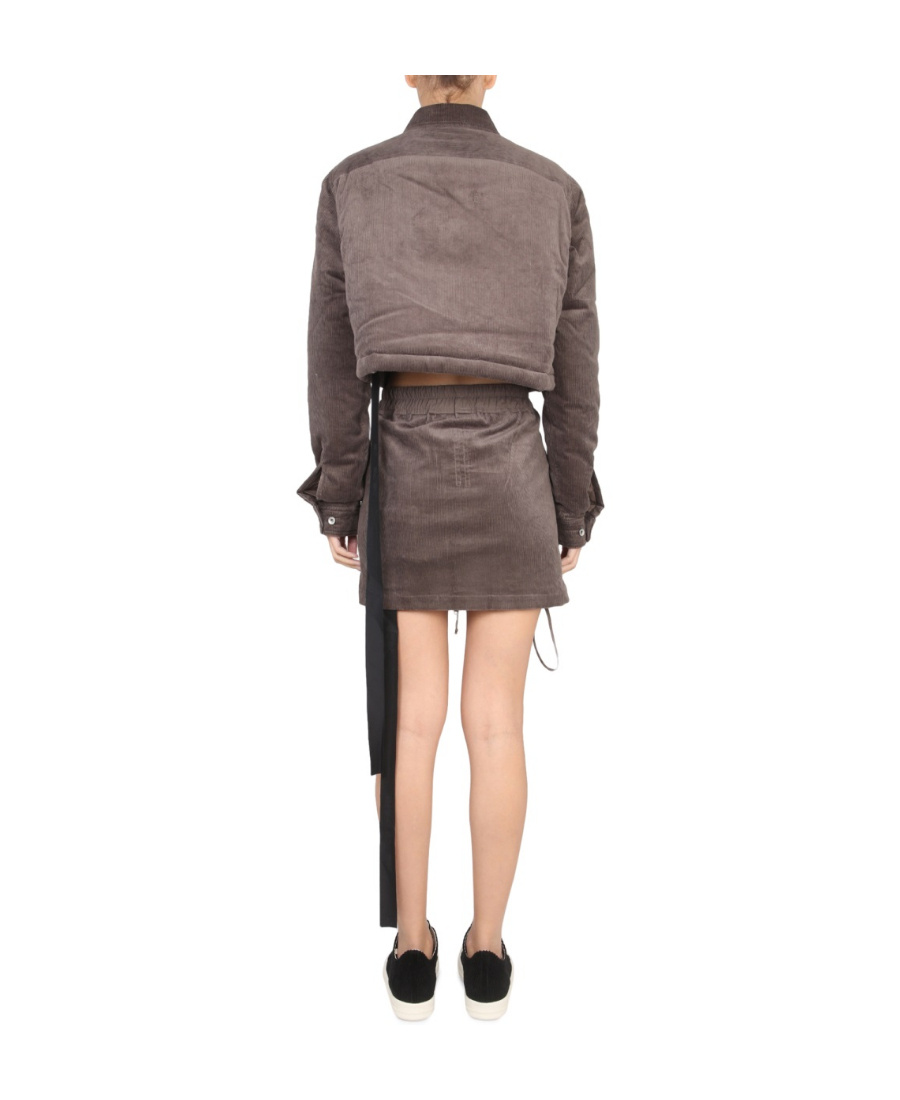 Rick Owens Drkshdw Tassel-detail Cropped Jacket In Black