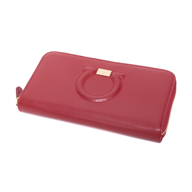Ferragamo Long Purse In Red