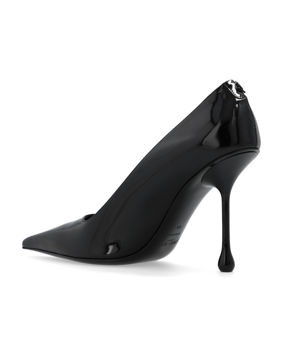Jimmy Choo Ixia 80 Black Nappa Leather Pumps In Black