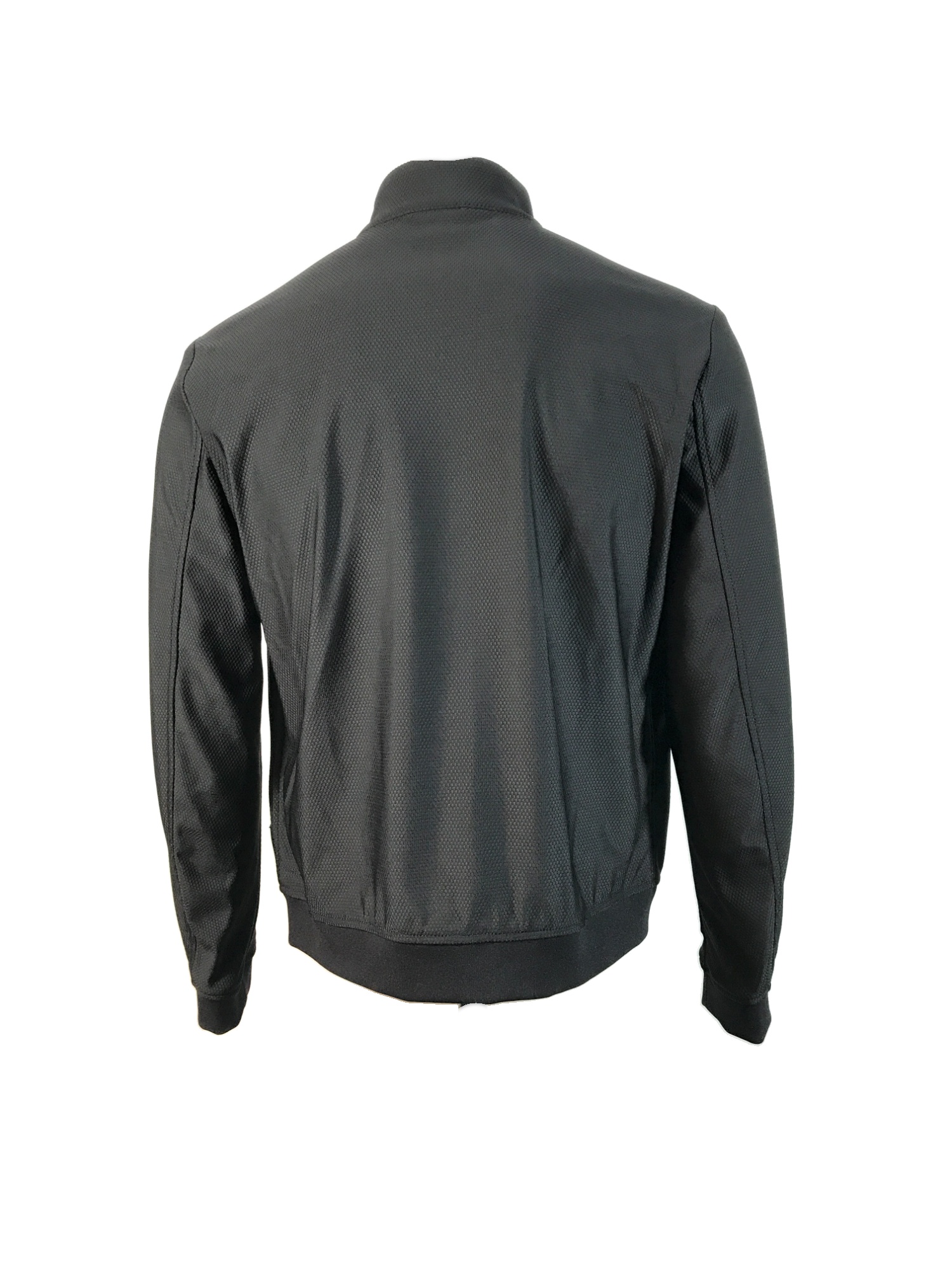 Armani Collezioni Long-sleeved Casual Jacket In Black