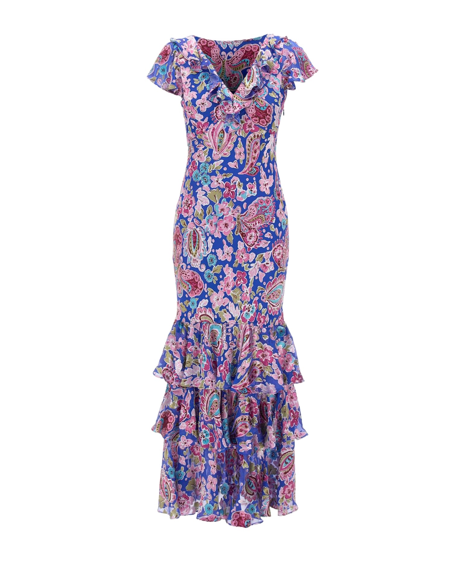 Rixo London Floral Dress In Multi
