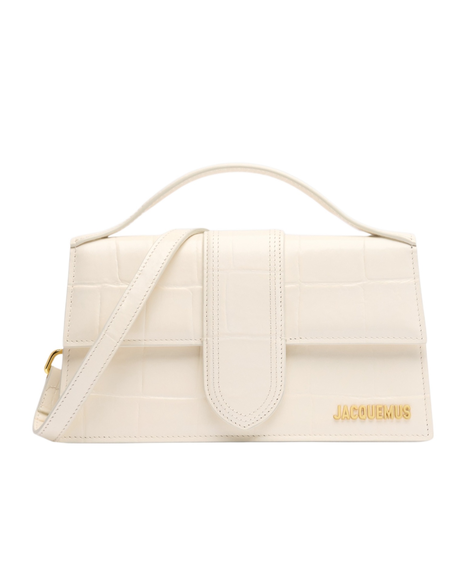 Jacquemus Large Flap Bag In White