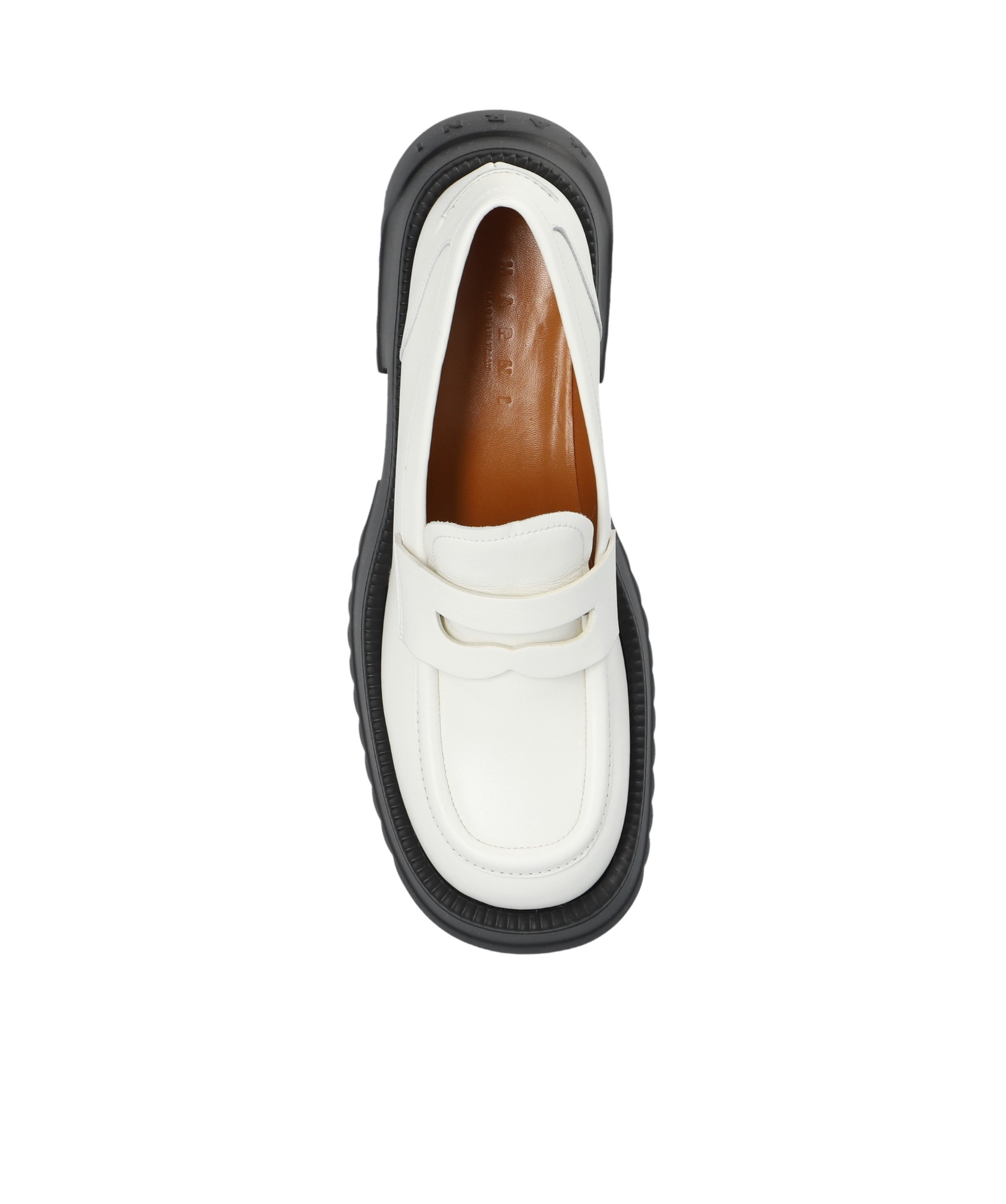 Marni Slip-on Platform Loafers In White
