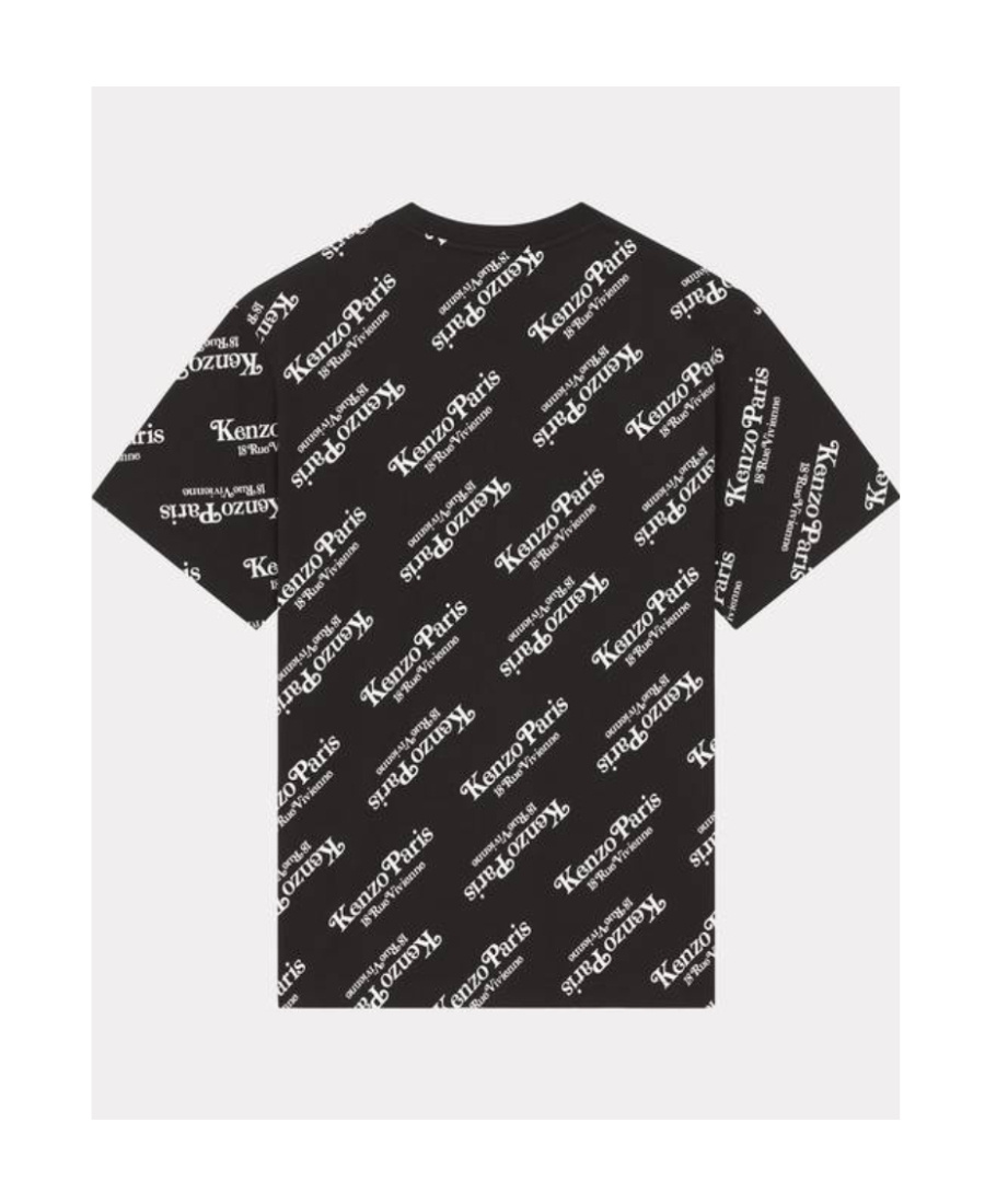 Kenzo Black Printed T-shirt In Black