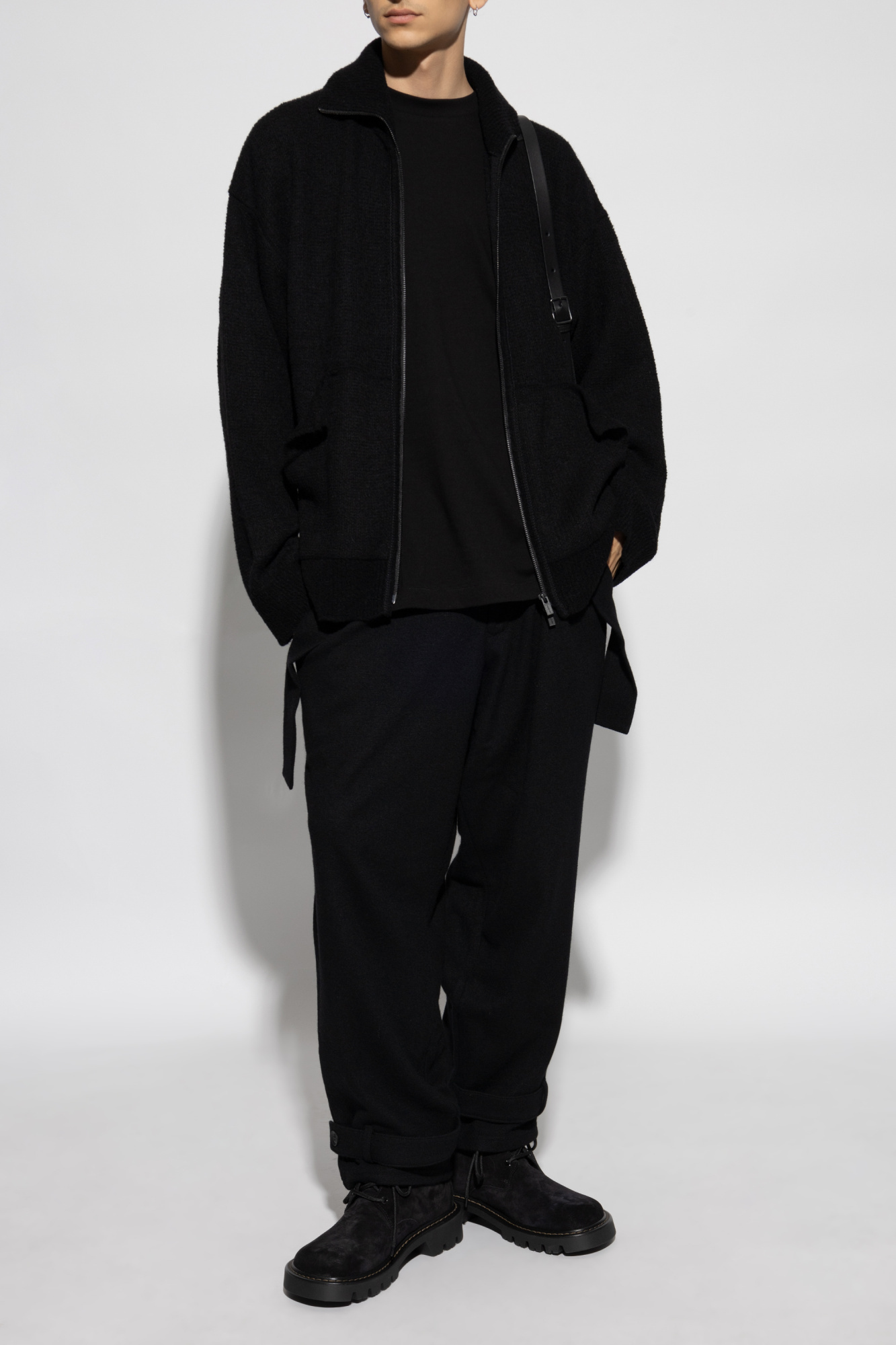 Yohji Yamamoto Short-sleeved T-shirt In Black