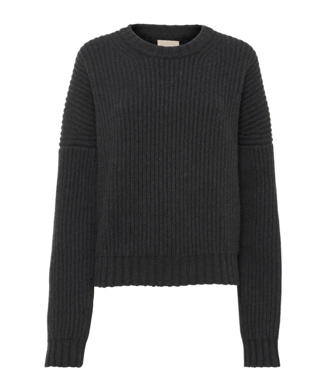 Khaite Manuela Ribbed-knit Cashmere Sweater In Black