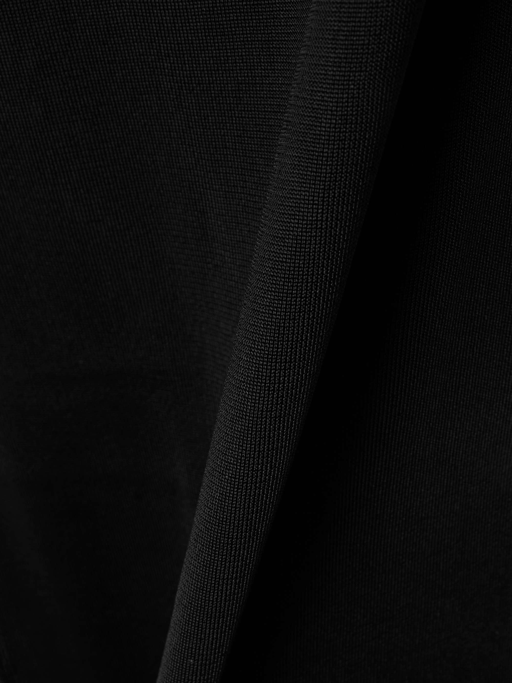 Saint Laurent Plain Jersey Extra-long Dress In Black