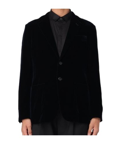 Giorgio Armani Single-breasted Blazer In Black