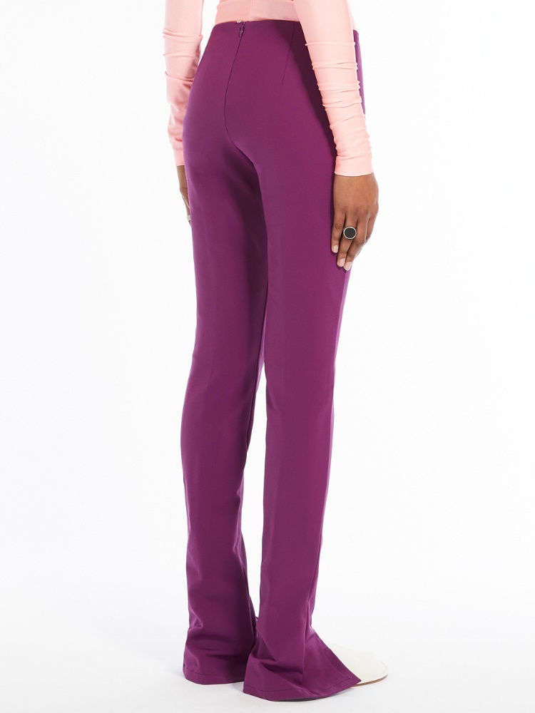 SPORTMAX ZIP-CUFF SLIM-FIT TROUSERS