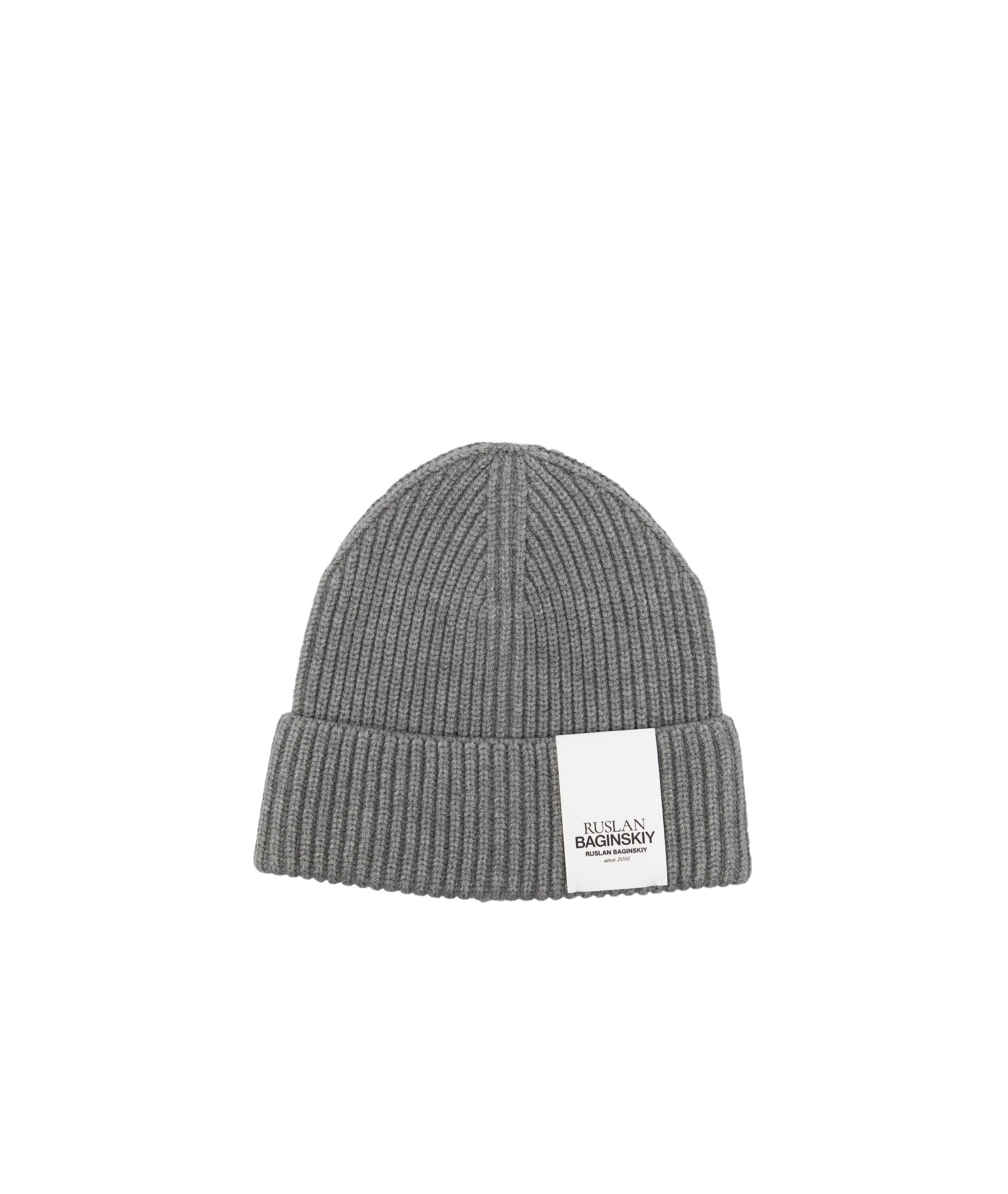Ruslan Baginskiy Ribbed-knit Beanie In Gray