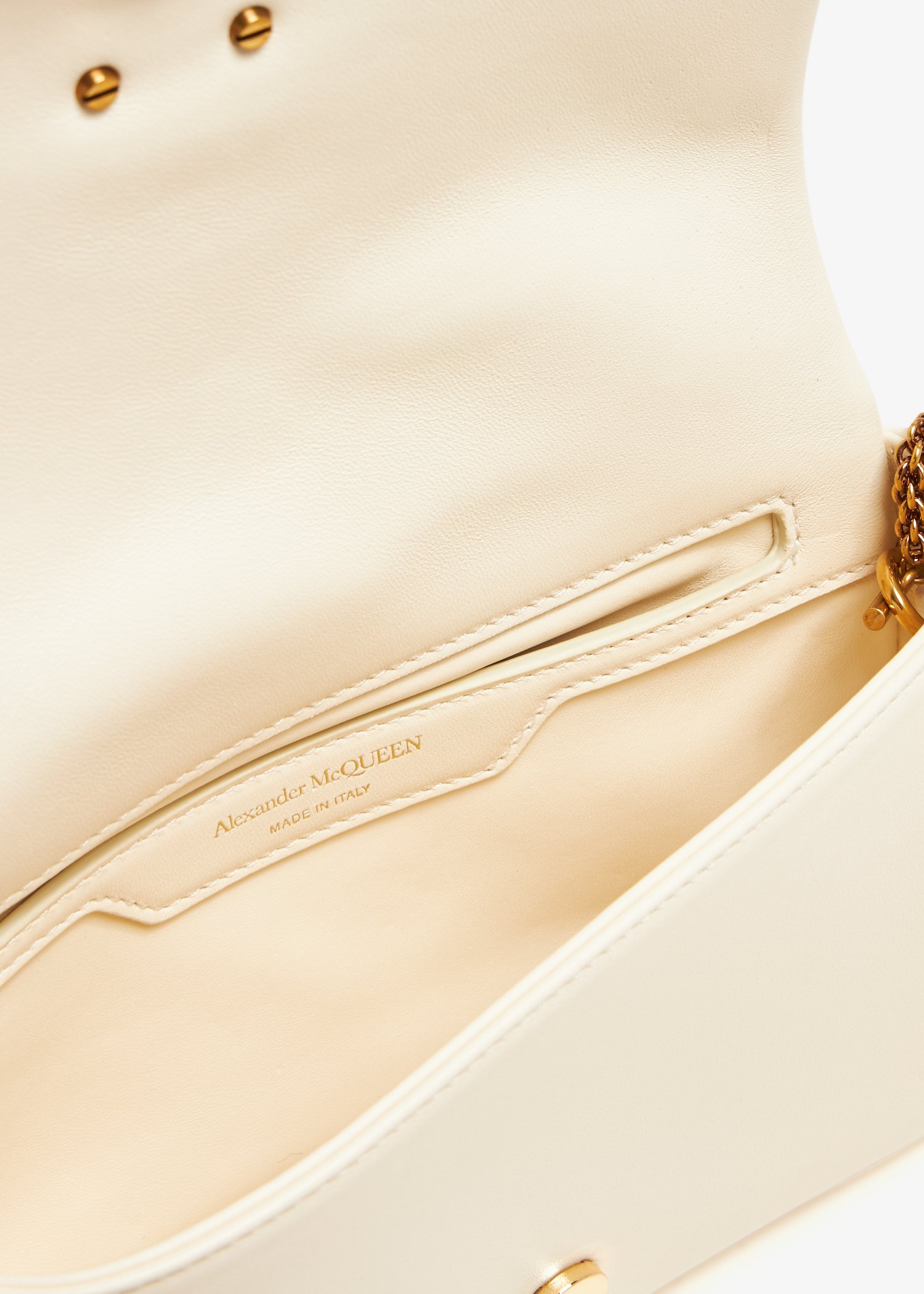 Alexander Mcqueen The Seal Crossbody Bag In White