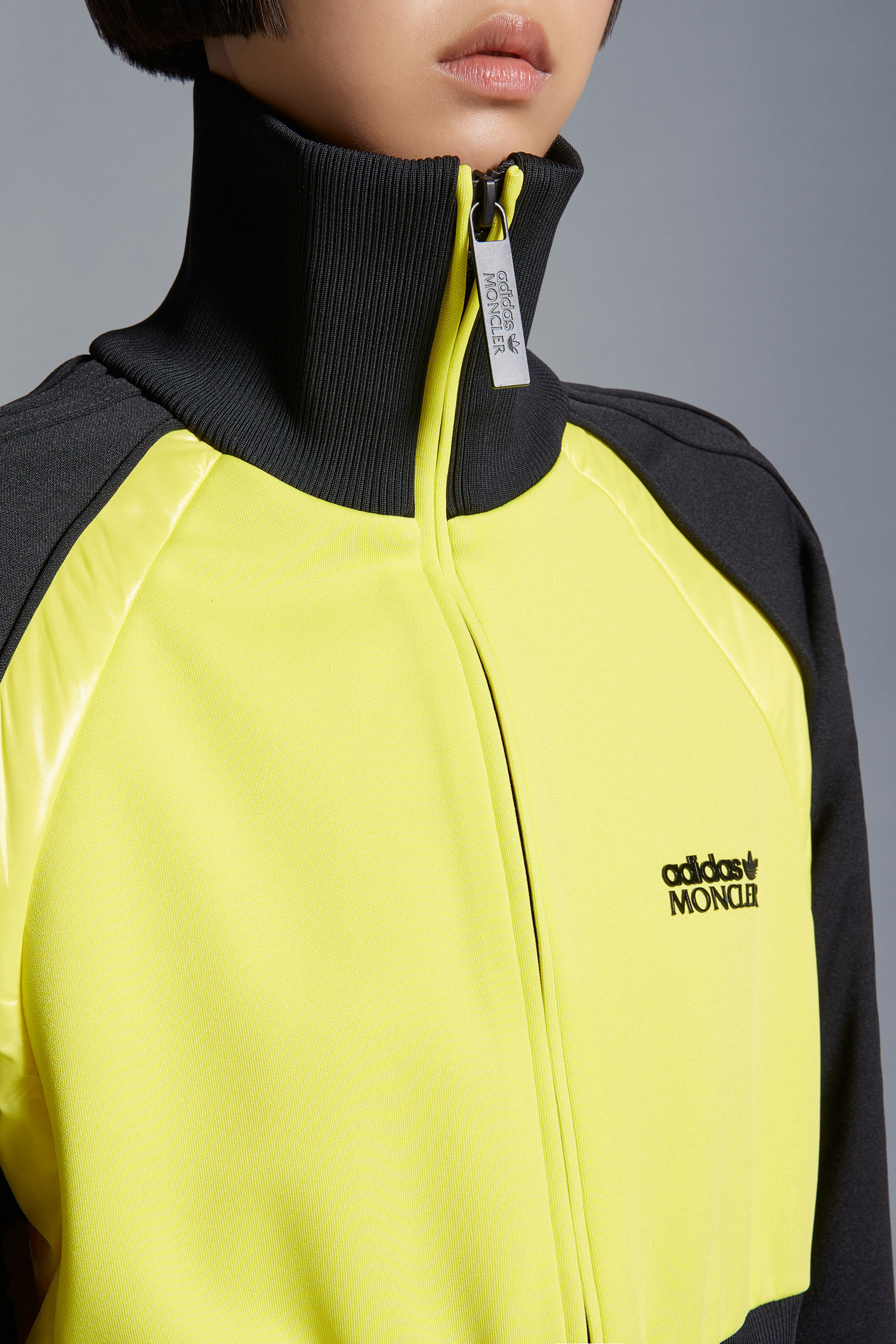 Moncler X Adidas Originals Zipper Sweater In Black