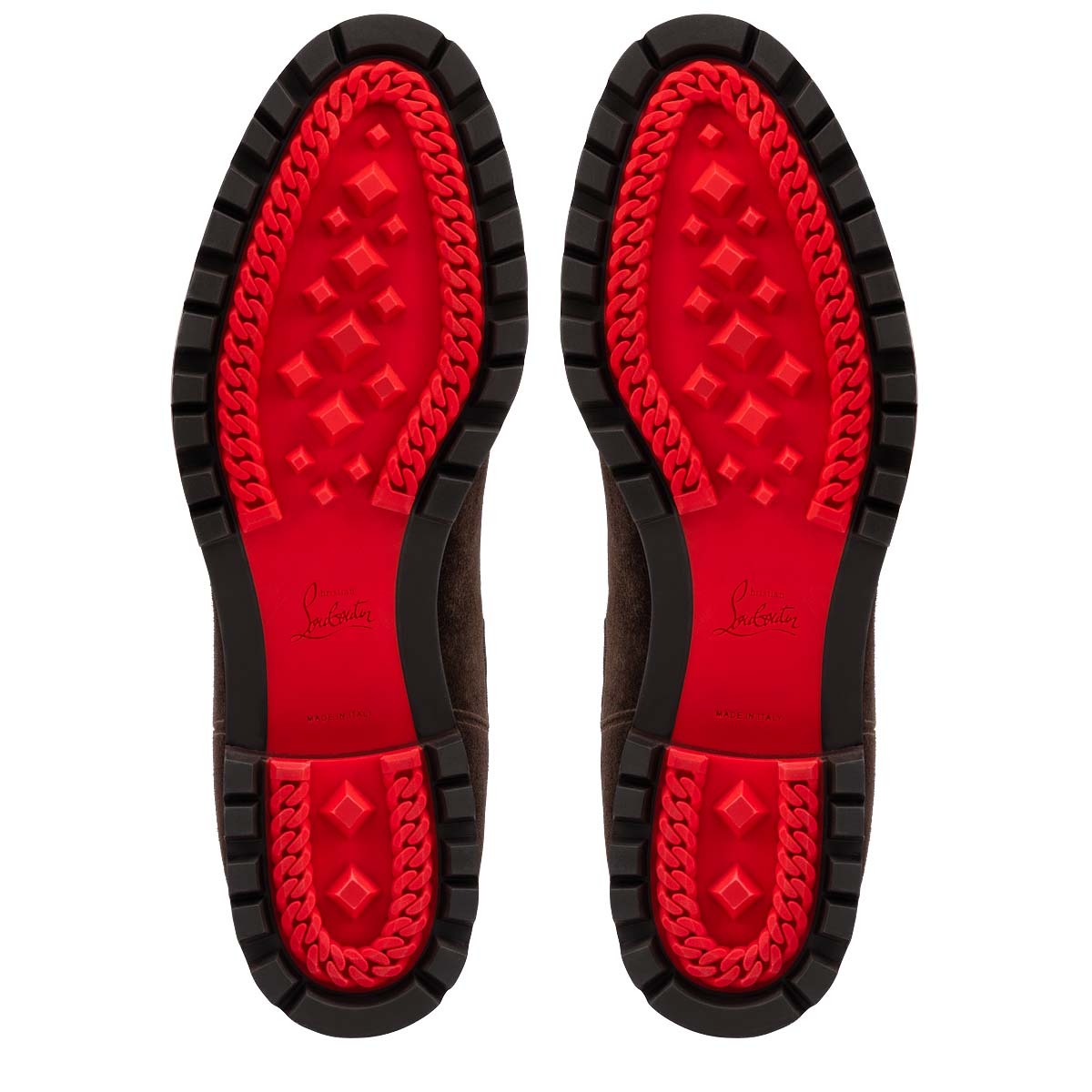 Christian Louboutin Logo Middle Heel Elastic High Upper Shoes In Black