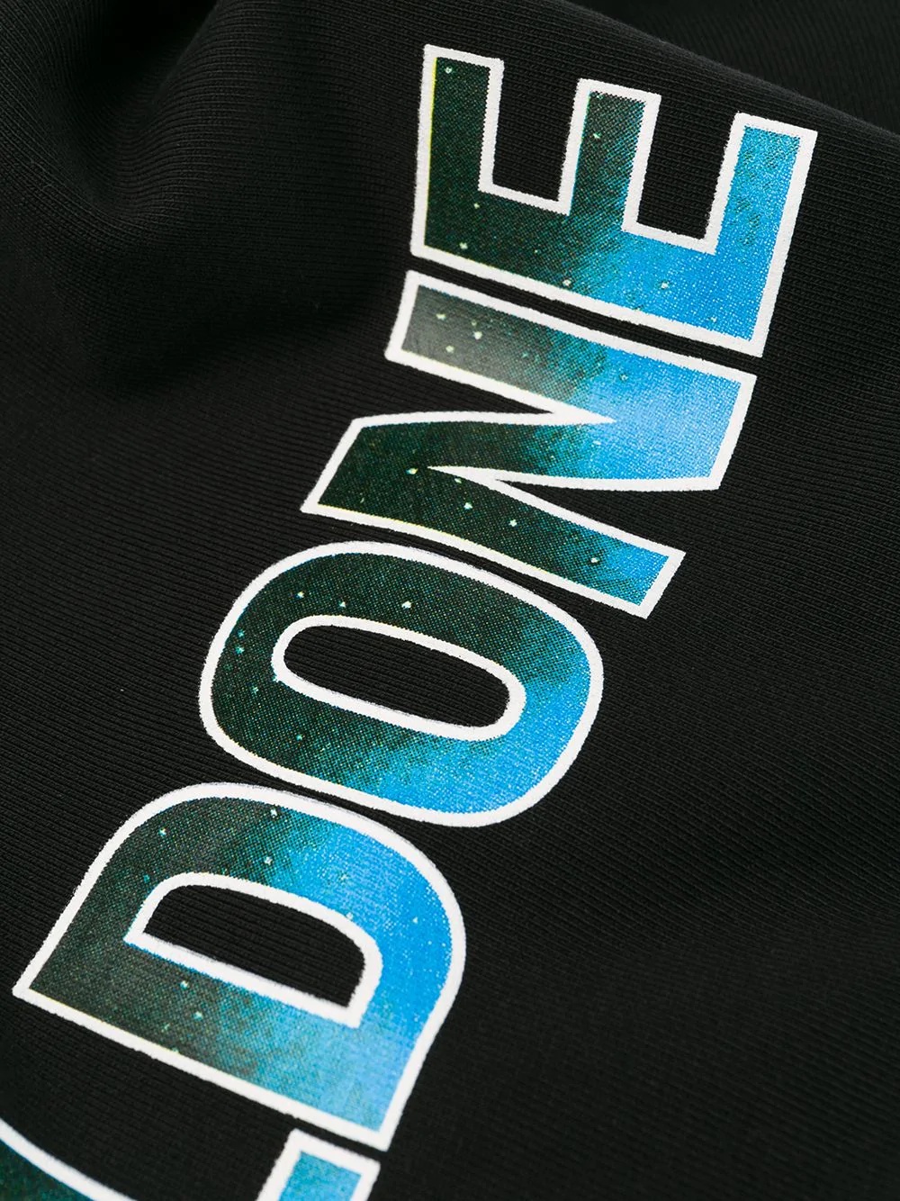 We11 Done Logo-printed Hooded Sweatshirt In Black