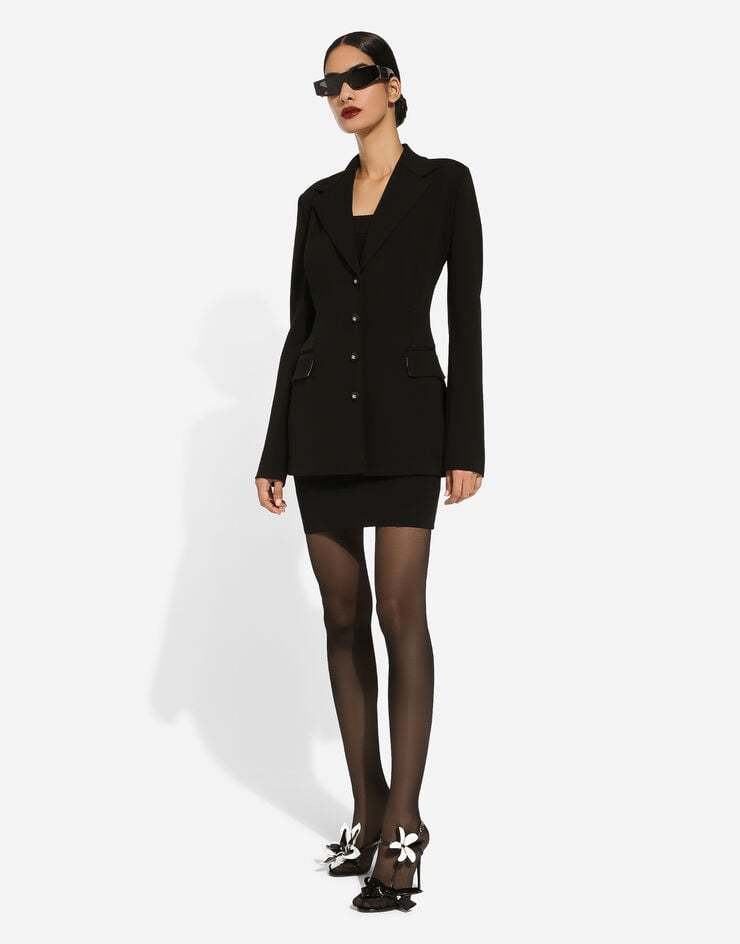 Dolce & Gabbana Dolce Single-breasted Wool Blazer In Black