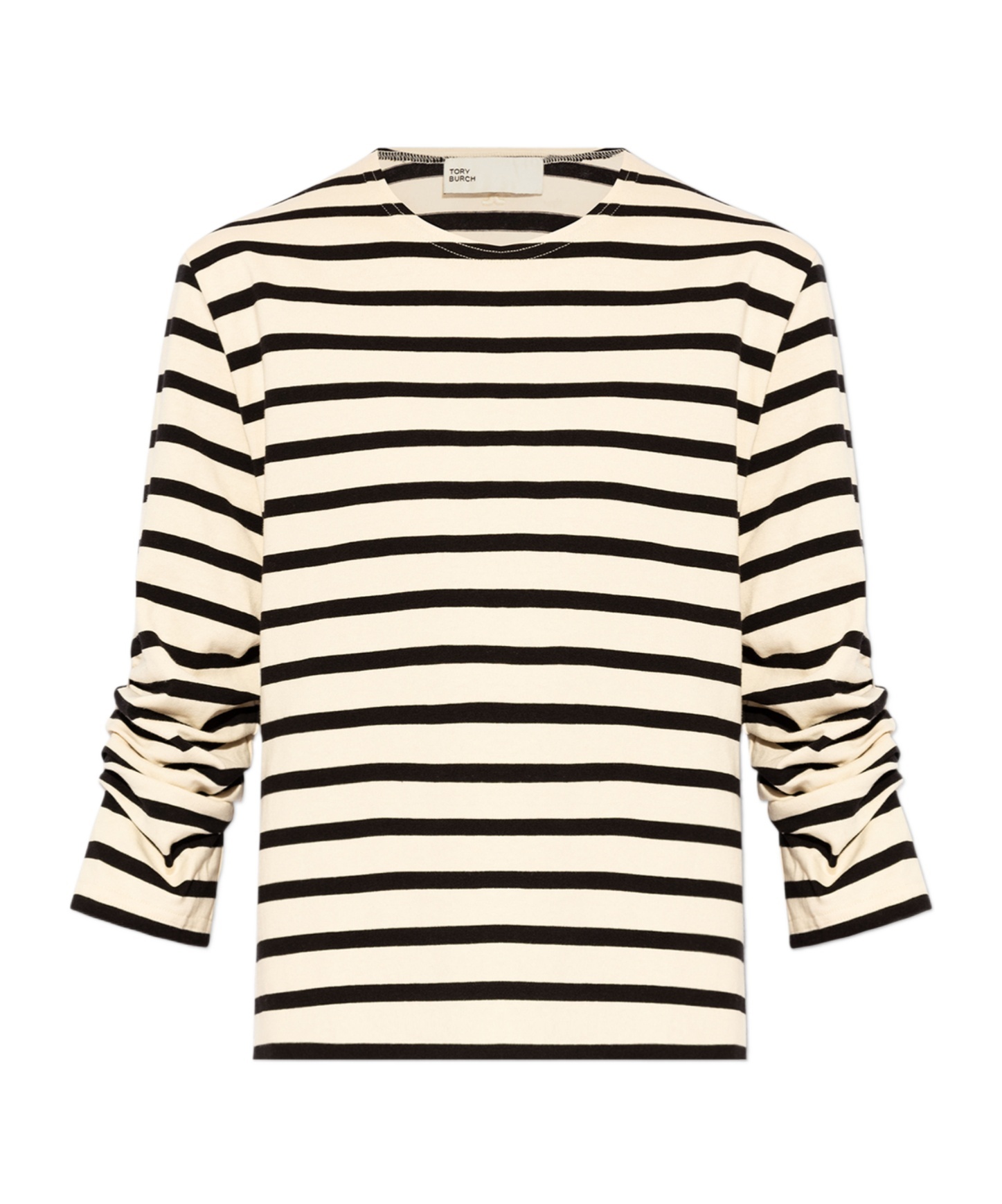 Tory Burch Striped T-shirt In Neutral