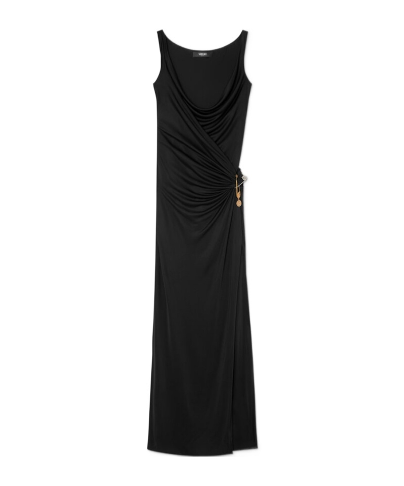 Versace Sleeveless Dress In Black