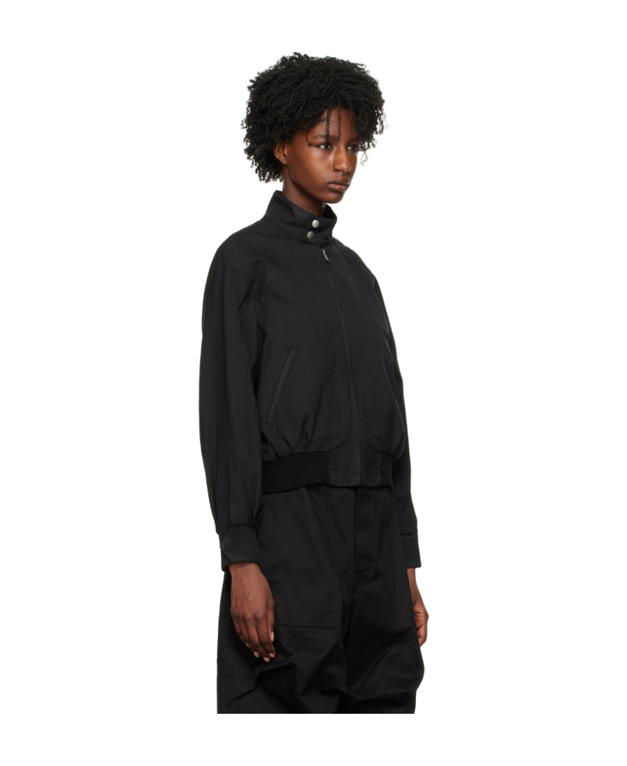 We11 Done Logo Zipper Casual Jacket In Black