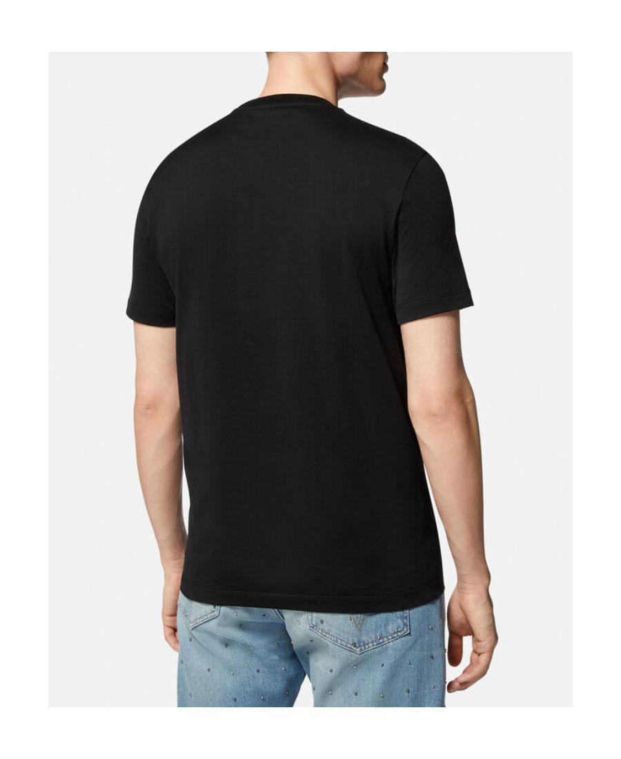 Versace Logo-print T-shirt In Black