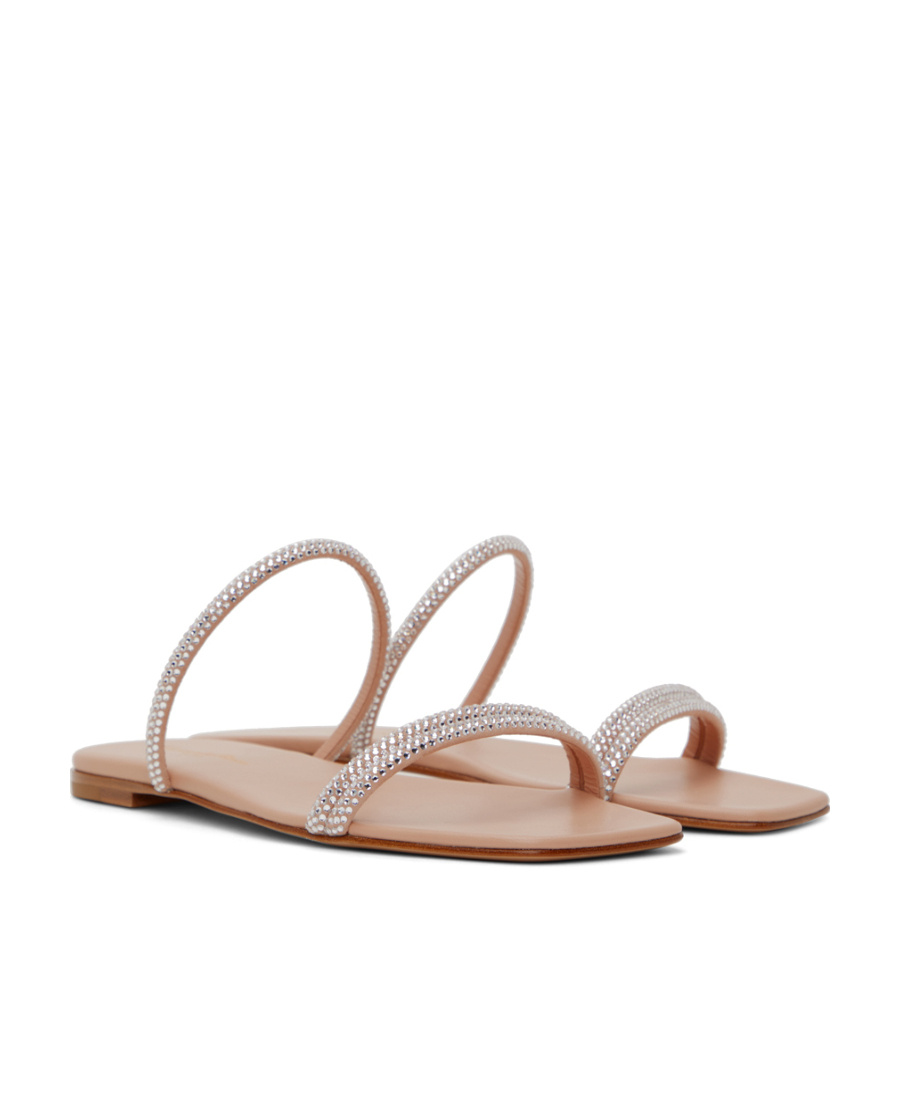 Gianvito Rossi Woman Sandals Blush Size 6.5 Leather In Nude