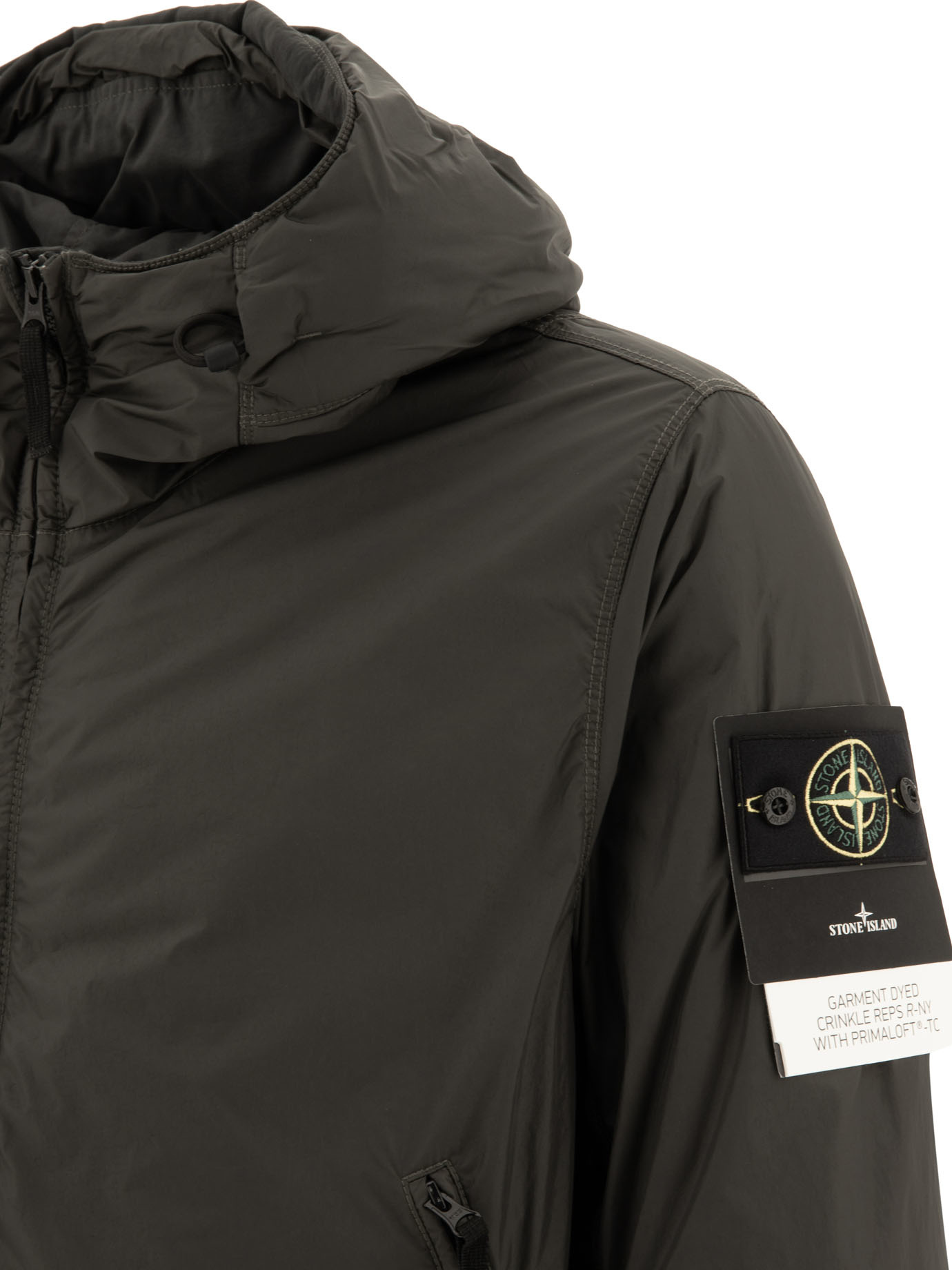 Stone Island Compass-badge Jacket In Gray