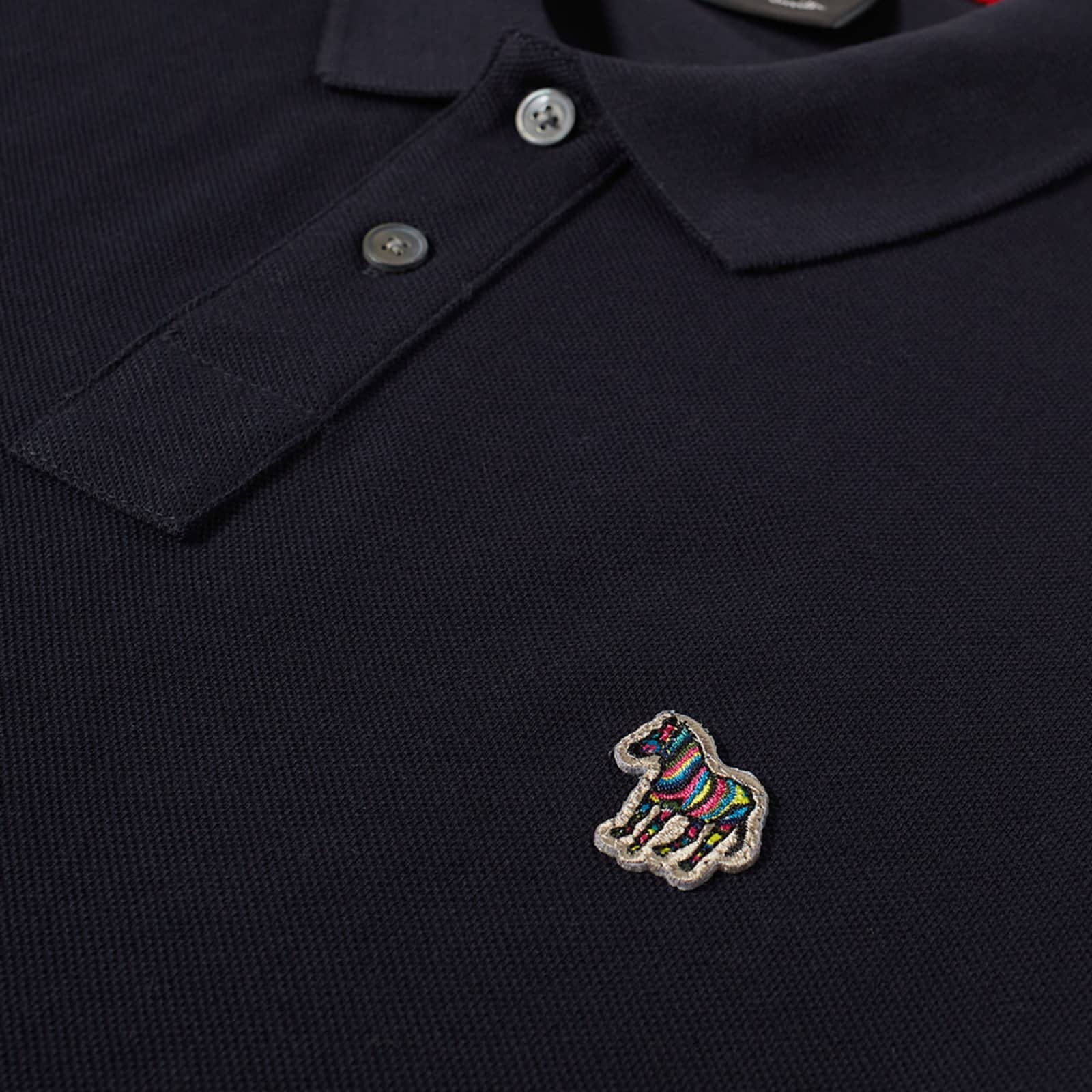 PAUL SMITH ZEBRA-MOTIF POLO SHIRT