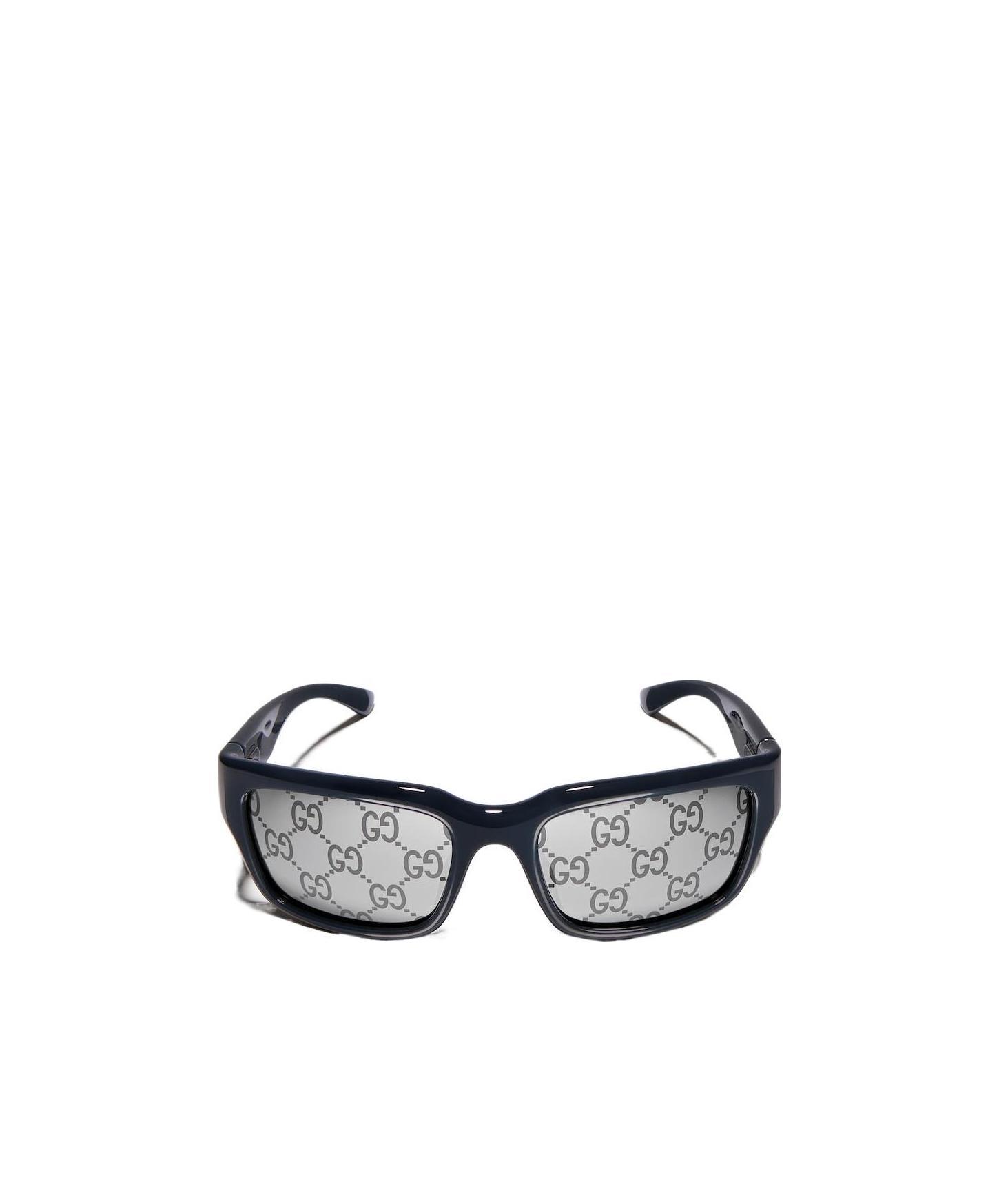 Rectangular-frame sunglasses