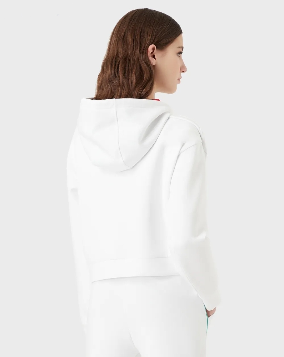 EMPORIO ARMANI LOGO-PRINT HOODIE