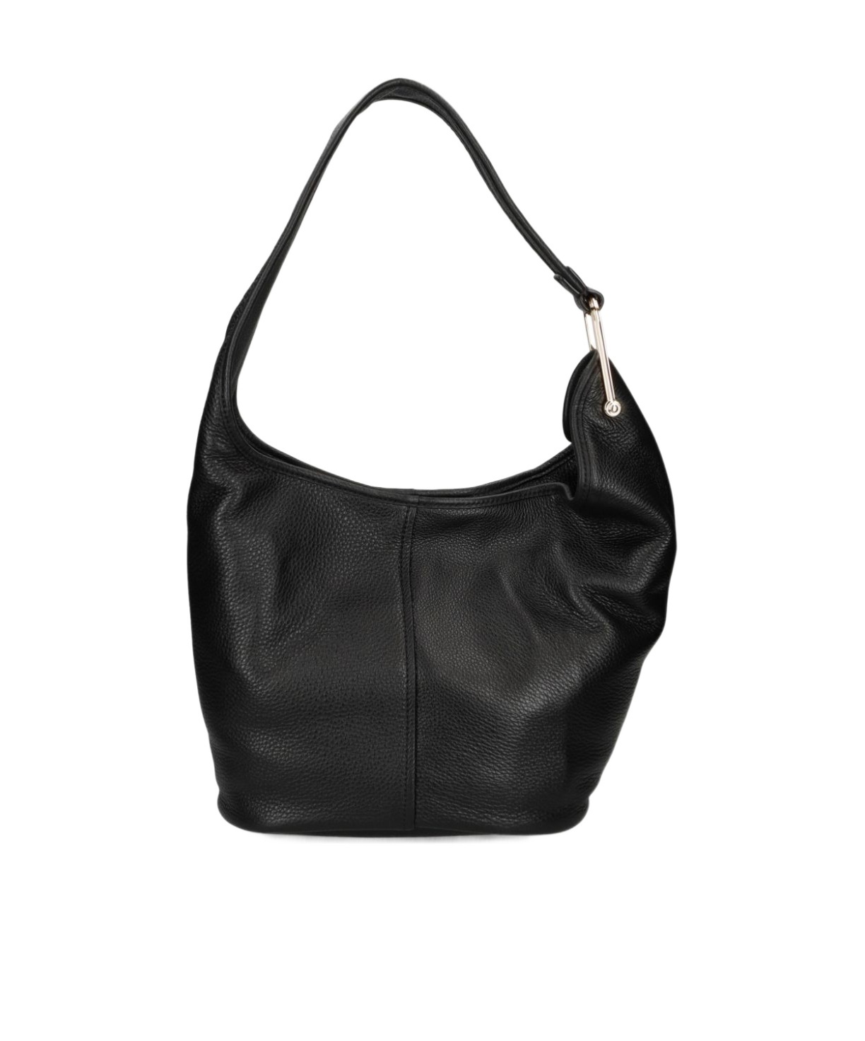 Michael Michael Kors Textured Leather Shoulder Bag With Gold-tone Hardware In Black