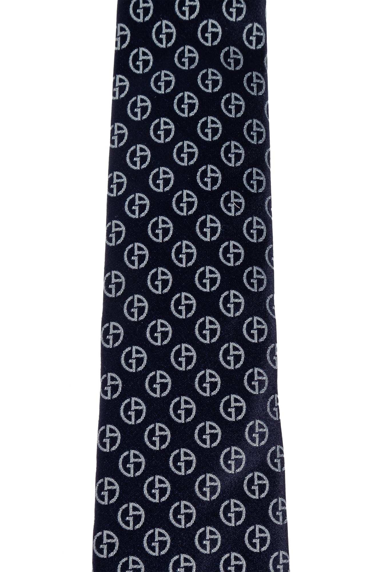 Giorgio Armani Pattern-jacquard Tie In Blue