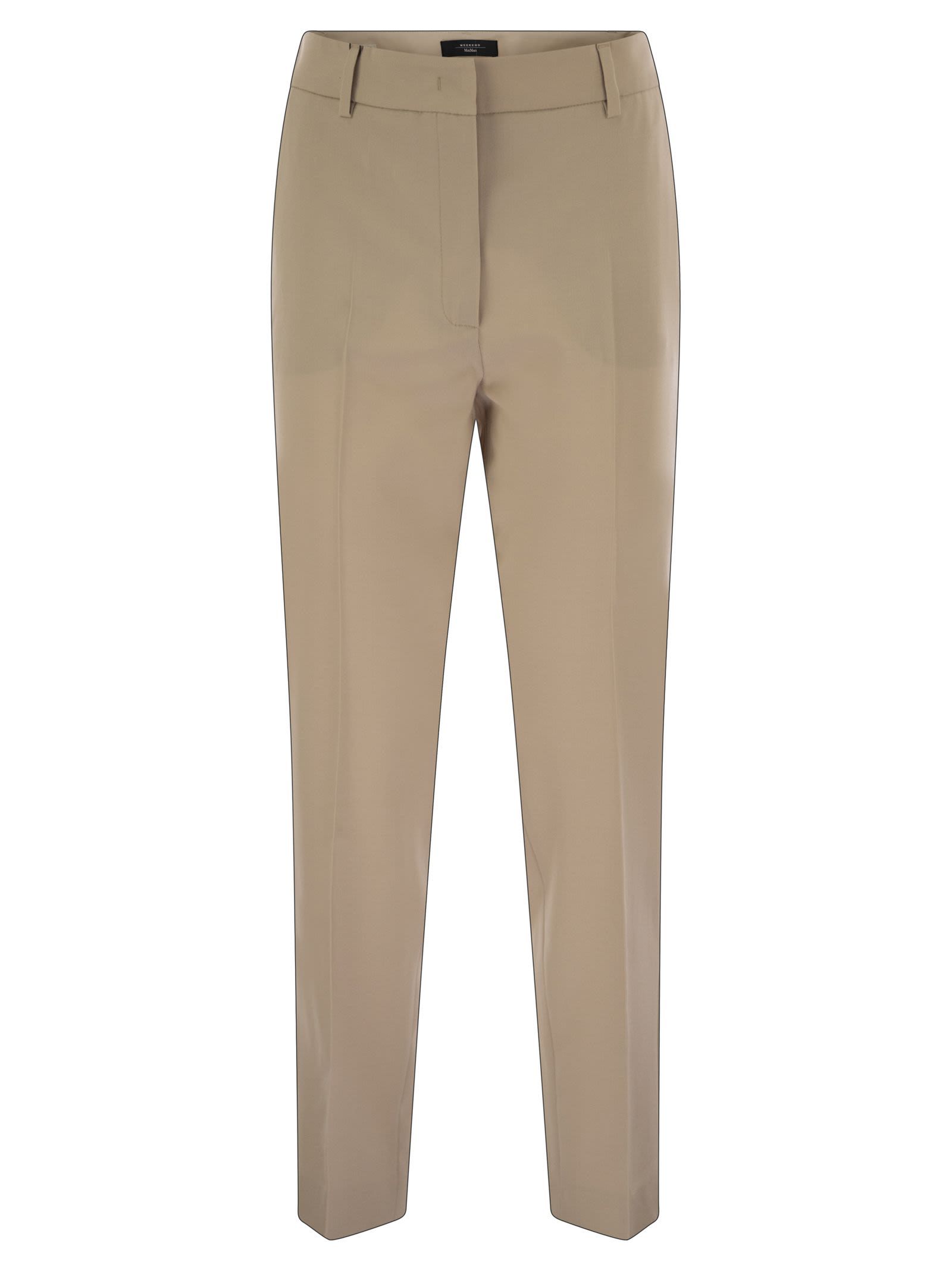 Weekend Max Mara Belt Loop Casual Pants In Brown