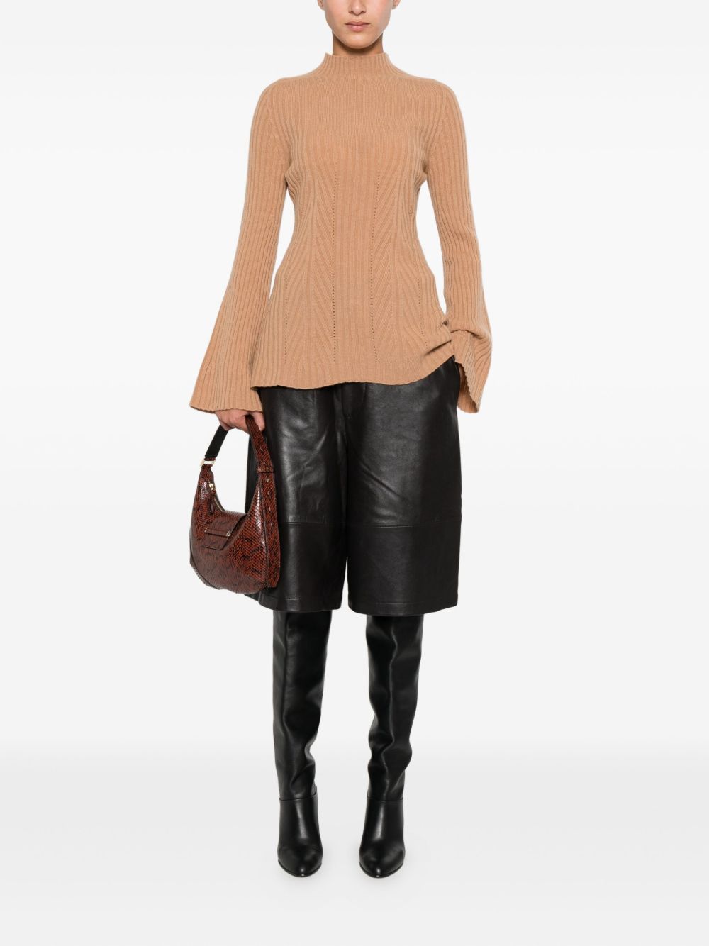 Twinset Crew-neck Sweater In Brown