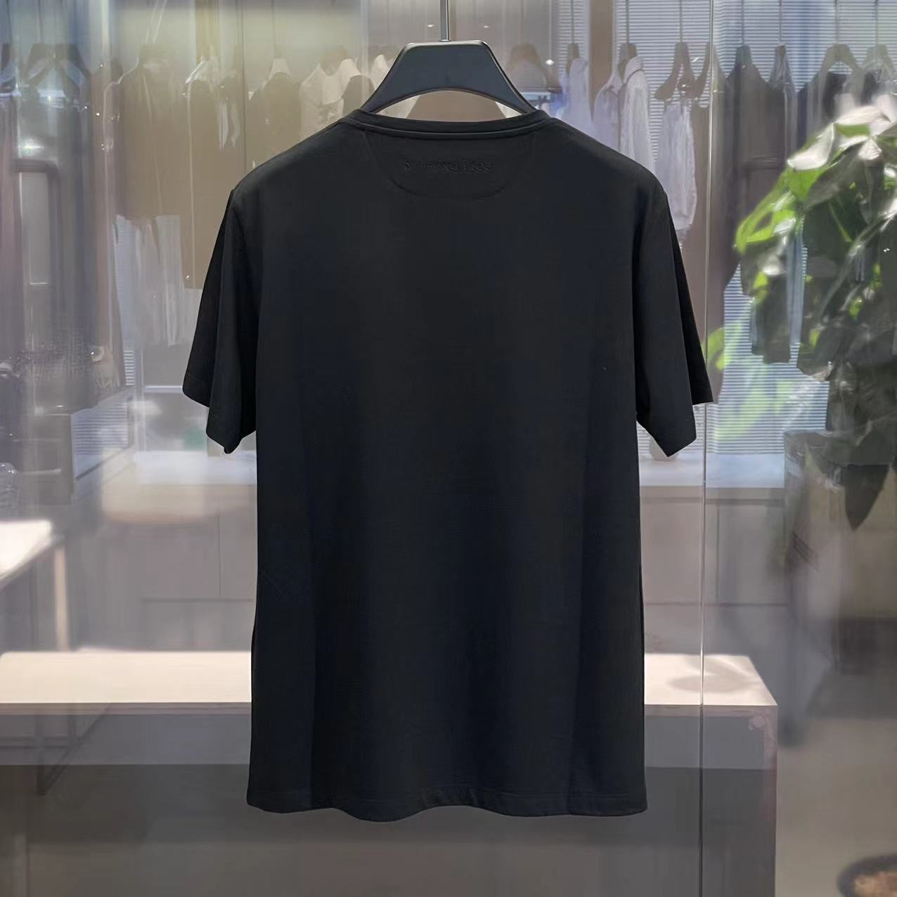 Stefano Ricci Printed Short-sleeved T-shirt In Black